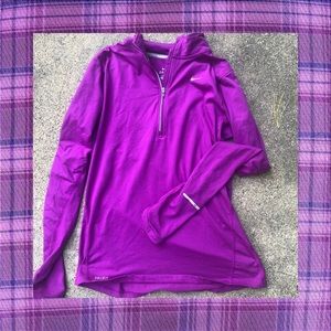 purple nike half zip long sleeve.💜